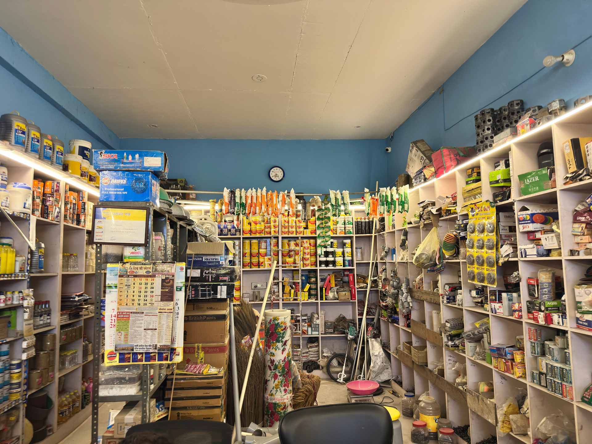R.S Traders interior shelves